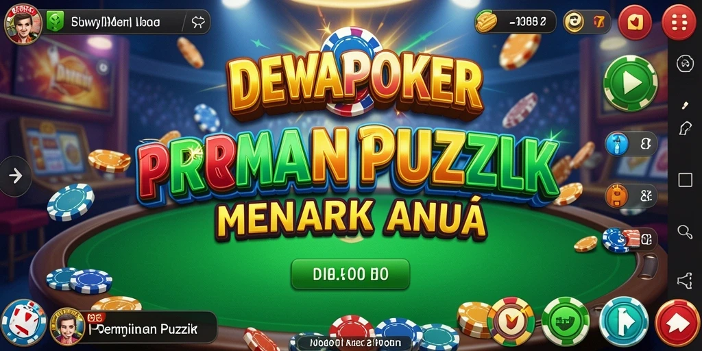 Tampilan gameplay DEWAPOKER yang seru dan menantang puzzle.