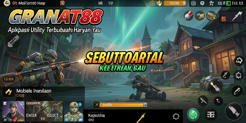 Tampilan utama GRANAT88 dengan berbagai fitur Utility.