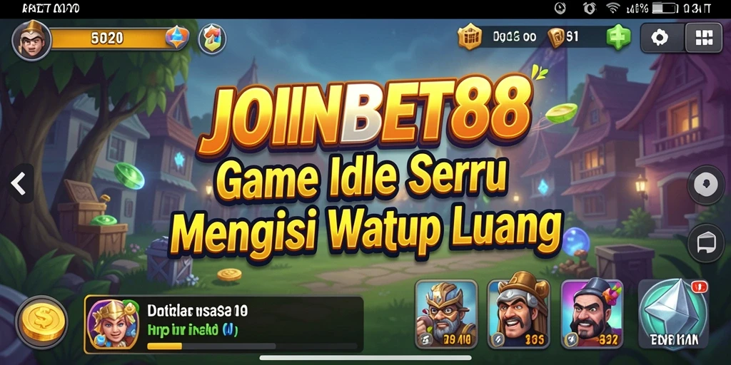 Tampilan gameplay JOINBET88 yang menarik dengan fitur idle yang mengasyikkan.