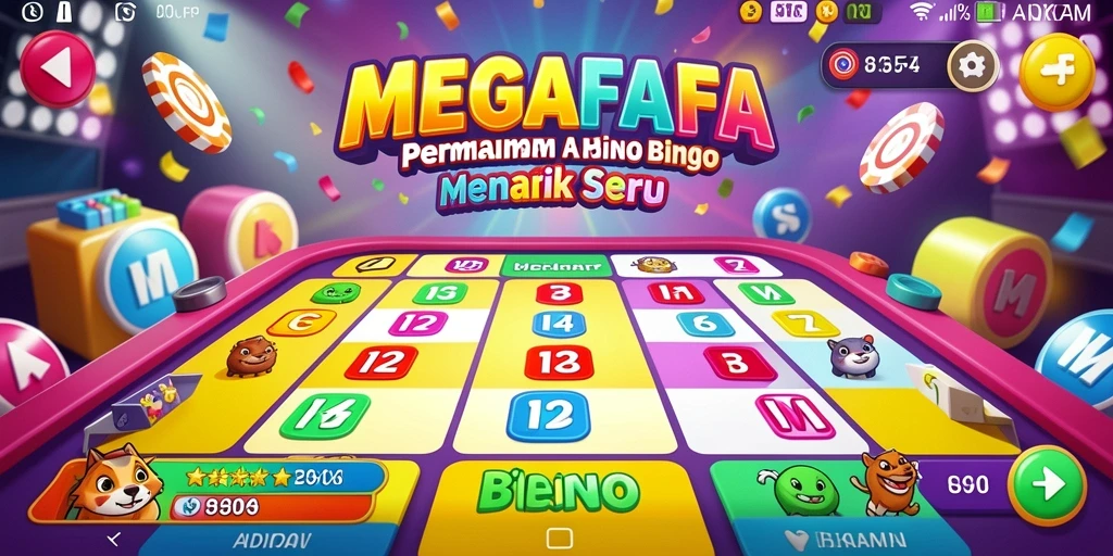 Tampilan menarik dari gameplay Bingo di MEGAFAFA.