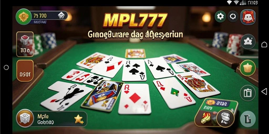 Screenshot MPL777 menunjukkan gameplay Gaple yang seru dan interaktif.