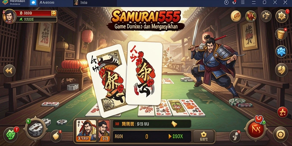 Tampilan gameplay seru di SAMURAI555 dengan antarmuka yang menawan.